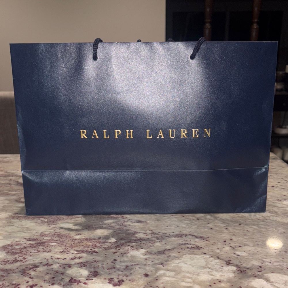 Ralph Lauren Navy Shopping Bag